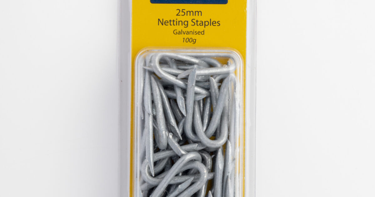 Challenge Netting Staples Galvanised 25mm – Homefix DIY