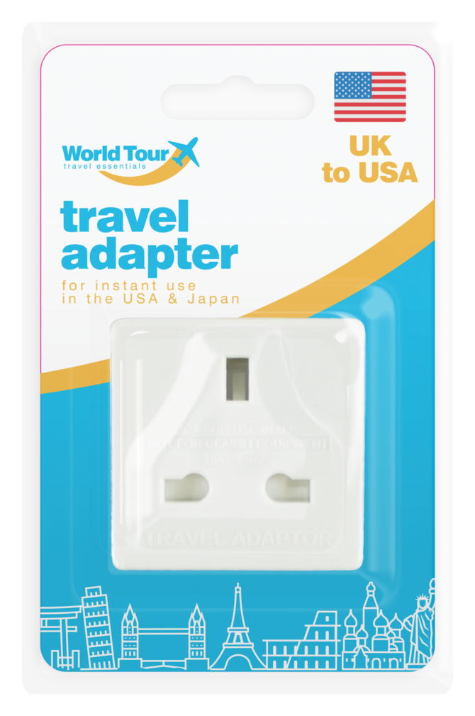 Click Travel Adapter Travel Adapter UK to USA – Homefix DIY