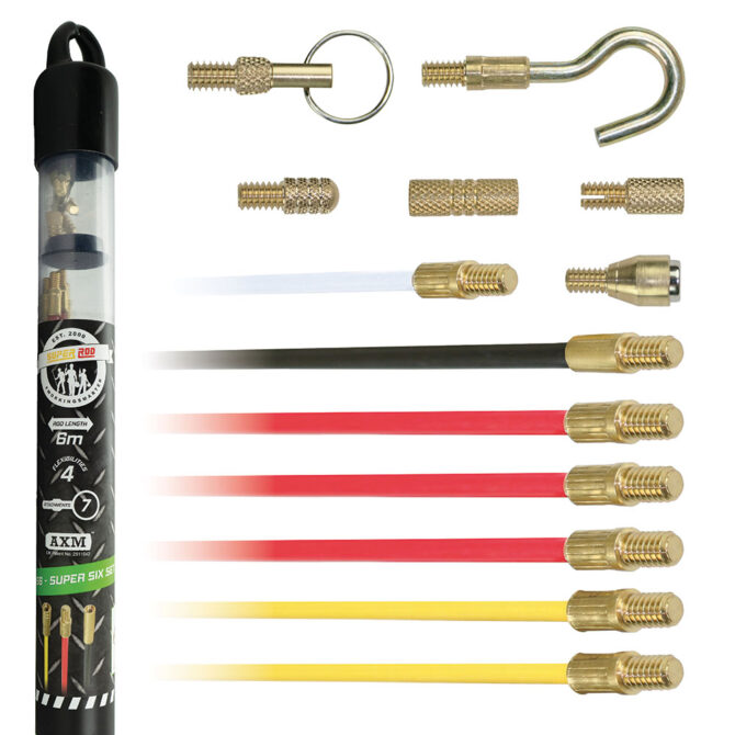 Mini Cable Rods Super Rod Cable Rod Kit – Super Six Set – Homefix DIY