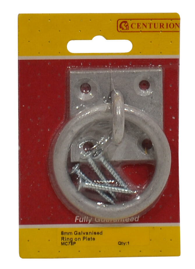 Centurion Ring On Plate Galvanised 8mm – Homefix DIY
