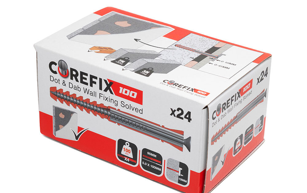 Corefix 100 Wall Fixings (24 Pack) – Homefix DIY