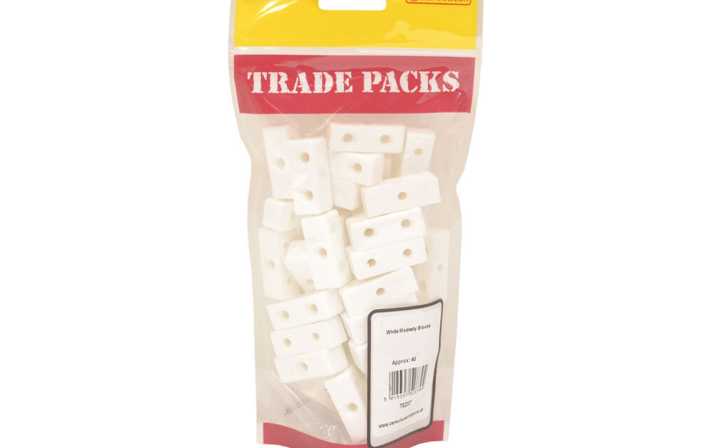 Centurion Trade Packs Modesty Blocks – White Nylon – 35mm (40 PK ...